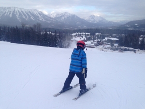 Skiing on lower slopes